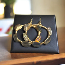 Load image into Gallery viewer, Colorful Crystal Bangle Hoop Earrings