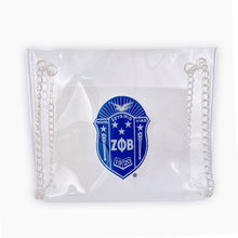 Load image into Gallery viewer, Zeta Phi Beta Shield Clear Shoulder Bag