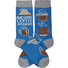 Load image into Gallery viewer, Awesome Coffee Drinker Socks