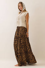 Load image into Gallery viewer, Leopard Print Tier Skirt 3XL