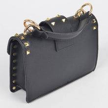 Load image into Gallery viewer, Studded Top Handle Clutch, mustard