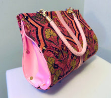 Load image into Gallery viewer, Pink Carnation Chenille Clutch