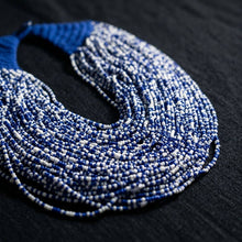 Load image into Gallery viewer, ZPB Mixed Blue &amp; White 100 Strand Bead Necklace
