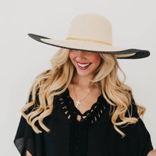 Load image into Gallery viewer, Miami Summer Wide Floppy Sun Hat: Tan