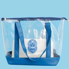 Load image into Gallery viewer, Zeta Phi Beta Clear Tote