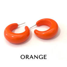 Load image into Gallery viewer, Chunky Lucille Lucite Hoop Earrings