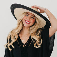Load image into Gallery viewer, Miami Summer Wide Floppy Sun Hat: Tan