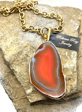 Load image into Gallery viewer, Agate Charm Statement Necklace