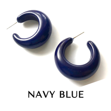 Load image into Gallery viewer, Chunky Lucille Lucite Hoop Earrings