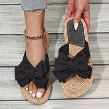 Load image into Gallery viewer, Textured Bow Flip Flop