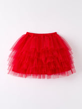 Load image into Gallery viewer, Valentine's Day Summer Red Girls' Tulle Skirt