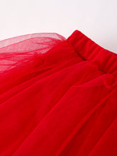 Load image into Gallery viewer, Valentine's Day Summer Red Girls' Tulle Skirt