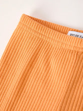 Load image into Gallery viewer, Fall Halloween &amp; Thanksgiving Girls Pumpkin Embroidered Sweater +Bell Bottom Pants Set