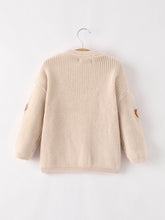 Load image into Gallery viewer, Thanksgiving Halloween Pumpkin Sequin Sweater – Beige, Perfect for Fall