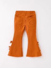 Load image into Gallery viewer, Fall Halloween and Thanksgiving Bow Bell Bottoms