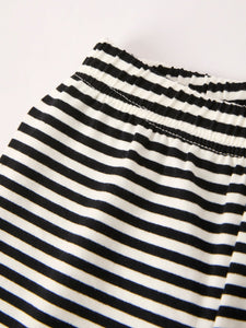 Halloween Striped Boy Set with Cat Smocking Embroidery –  Perfect for Fall