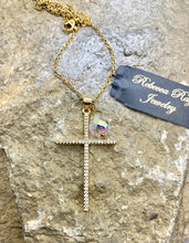 Load image into Gallery viewer, Crystal Cross Necklace