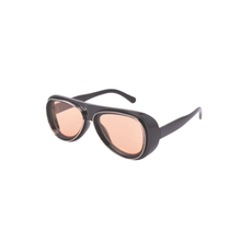 Load image into Gallery viewer, Black Oval Aviator Sunglasses