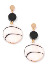 Load image into Gallery viewer, Tiered Circle Acrylic Drop Earrings