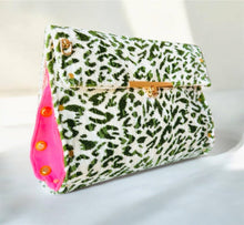 Load image into Gallery viewer, Wicked Green and Pink Clutch