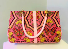 Load image into Gallery viewer, Pink Carnation Chenille Clutch
