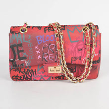 Load image into Gallery viewer, Graffiti Clutch, Black
