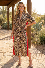Load image into Gallery viewer, Leopard Print Dress, Red Contrast