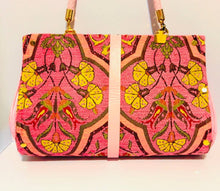Load image into Gallery viewer, Pink Carnation Chenille Clutch