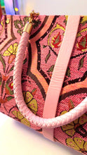 Load image into Gallery viewer, Pink Carnation Chenille Clutch