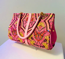 Load image into Gallery viewer, Pink Carnation Chenille Clutch