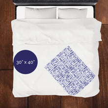 Load image into Gallery viewer, Zeta Phi Beta Velveteen Throw