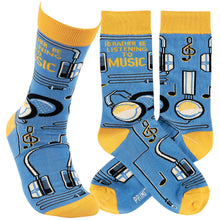 Load image into Gallery viewer, Rather Be Listening To Music Socks