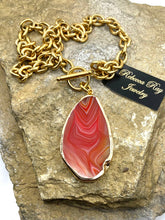 Load image into Gallery viewer, Agate Charm Statement Necklace