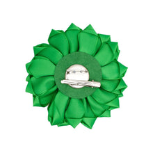 Load image into Gallery viewer, Flower Brooch w/pearls - Pink/Green
