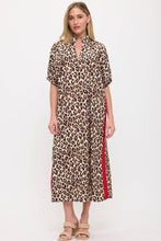 Load image into Gallery viewer, Leopard Print Dress, Red Contrast
