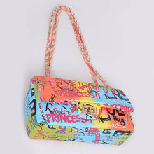 Load image into Gallery viewer, Graffiti Clutch, Black
