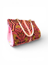 Load image into Gallery viewer, Pink Carnation Chenille Clutch