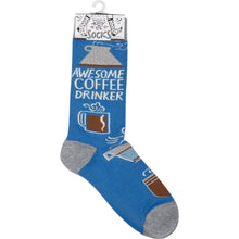 Load image into Gallery viewer, Awesome Coffee Drinker Socks