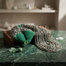 Load image into Gallery viewer, Mixed Pink &amp; Green 100 Strand Bead Necklace