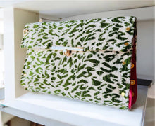 Load image into Gallery viewer, Wicked Green and Pink Clutch