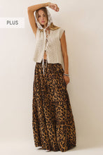 Load image into Gallery viewer, Leopard Print Tier Skirt 2XL