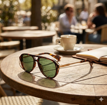 Load image into Gallery viewer, Oliver Tortoise Aviator Sunglasses