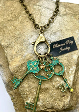 Load image into Gallery viewer, Vintage Boho  Key Charm Necklace