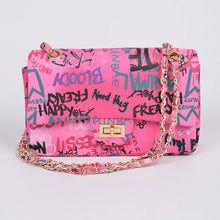 Load image into Gallery viewer, Graffiti Clutch, Black