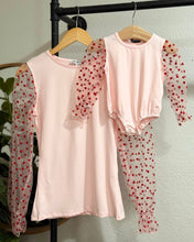 Load image into Gallery viewer, Destinee Sheer Sleeve Top &amp; Leotard - Queen of Hearts