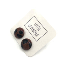 Load image into Gallery viewer, Wild Spotted Retro Button Stud Earrings