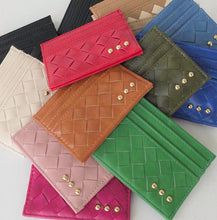 Load image into Gallery viewer, Mariah Woven Small Card Holder Wallet