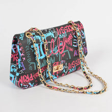 Load image into Gallery viewer, Graffiti Clutch, Black