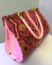 Load image into Gallery viewer, Pink Carnation Chenille Clutch