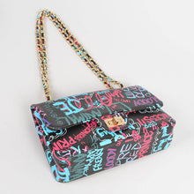 Load image into Gallery viewer, Graffiti Clutch, Black